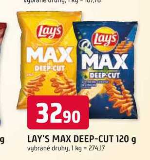 LAY'S MAX DEEP-CUT 120 g
