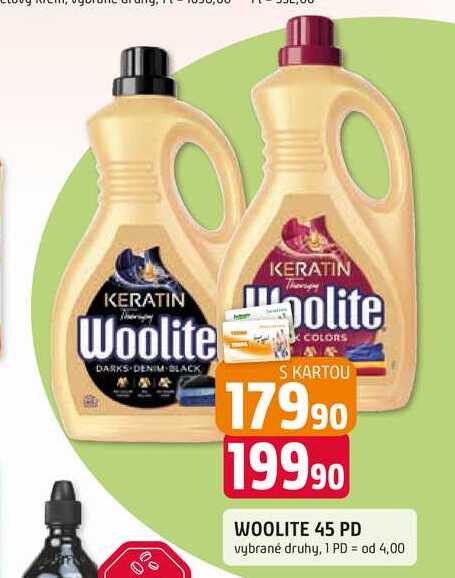 WOOLITE 45 PD vybrané druhy