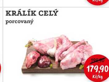 KRÁLÍK CELÝ porcovaný 1kg