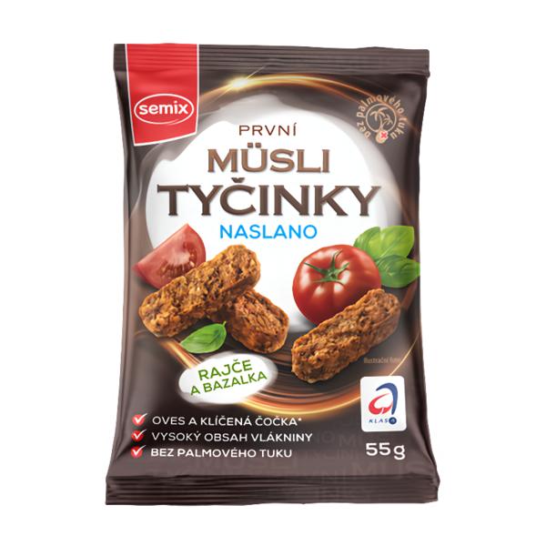 Semix Müsli tyčinky naslano Rajče a bazalka bez lepku