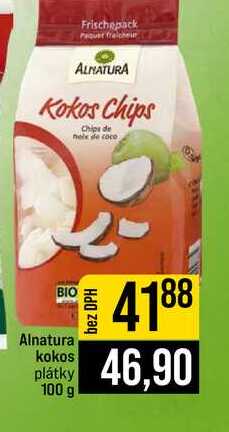 Alnatura kokos plátky 100 g
