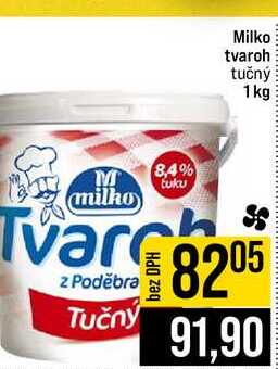 Milko tvaroh tučný 1 kg