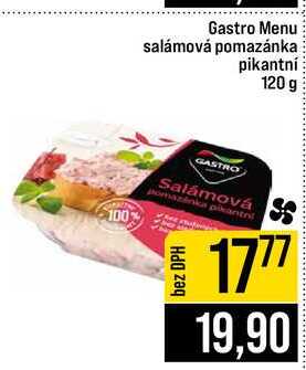 Gastro Menu salámová pomazánka pikantní 120 g
