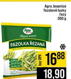 Agro Jesenice fazolové lusky řezy 350 g
