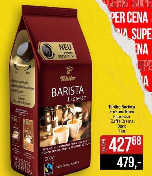 Tchibo barista zrnková káva 1000g