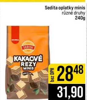 Sedita oplatky minis různé druhy 240g  