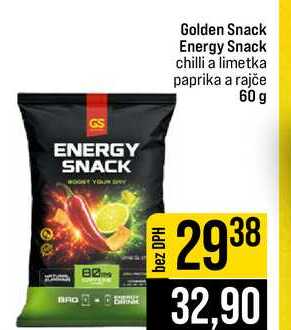 Golden Snack Energy Snack chilli a limetka paprika a rajče 60 g