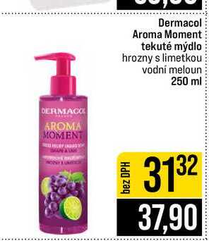 Dermacol Aroma Moment tekuté mýdlo hrozny s limetkou vodní meloun 250 ml