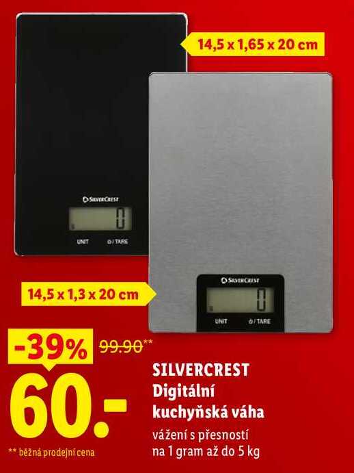 SILVERCREST Digitální kuchyňská váha