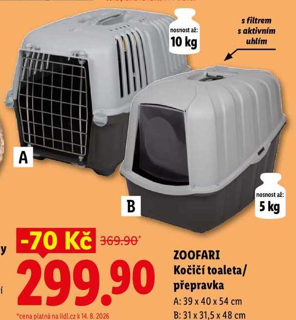 ZOOFARI Kočičí toaleta/ přepravka 