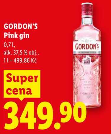 GORDON'S Pink gin, 0,7 1