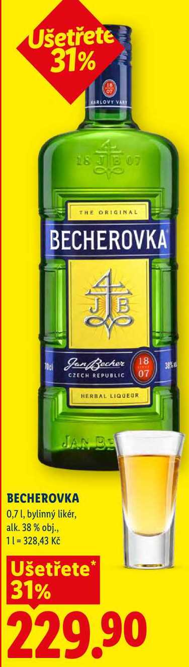 BECHEROVKA, 0,7 l,