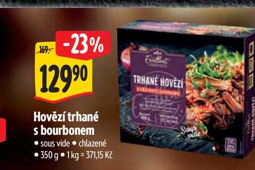 Hovězí trhané s bourbonem 350 g
