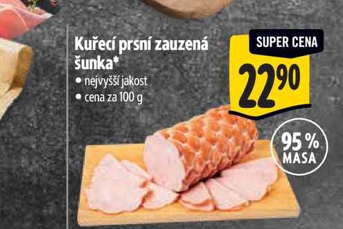 Kuřecí prsní zauzená šunka 100 g