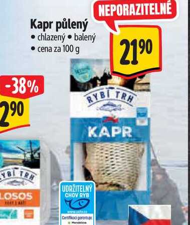 Kapr půlený  100 g