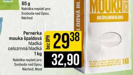 Pernerka mouka špaldová hladká celozrnná hladká 1 kg