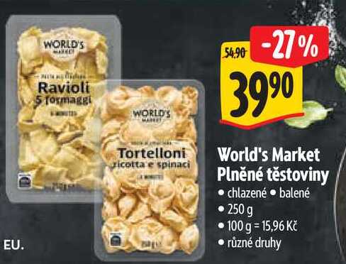 World's Market Plněné těstoviny 250 g