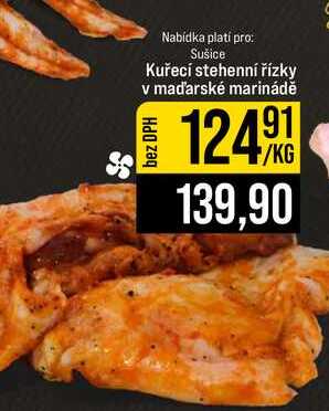 Kuřecí stehenní řízky v maďarské marinádě 1kg