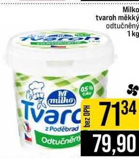 Milko tvaroh měkký odtučněný 1 kg