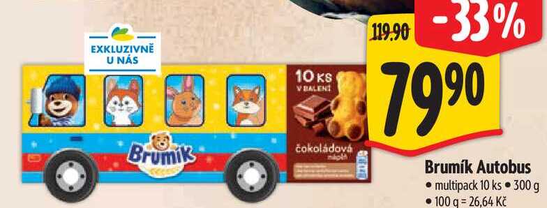 Brumík Autobus multipack 10 ks