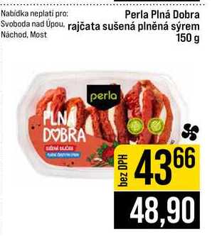 Perla Plná Dobra rajčata sušená plněná sýrem 150 g 