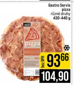 Gastro Servis pizza různé druhy 430-440 g