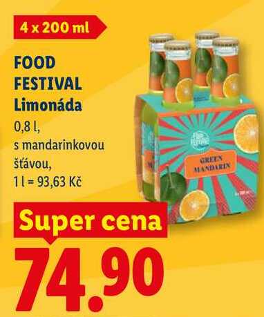 FOOD FESTIVAL Limonáda, 0,8 1