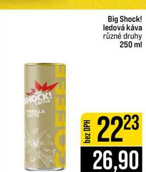 Big Shock! ledová káva různé druhy 250 ml
