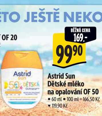 Astrid Sun dětské mléko na opalování OF50 60 ml