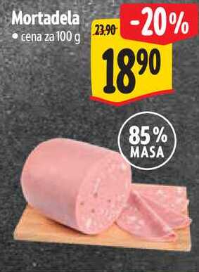 Mortadela, cena za 100 g
