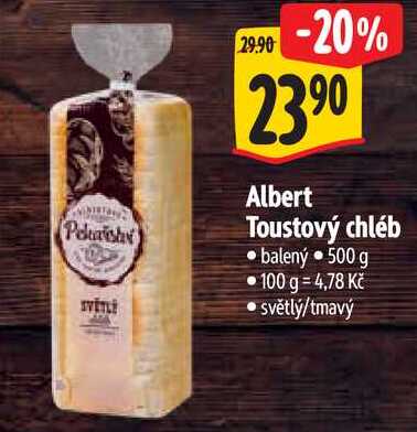 Albert Toustový chléb, 500 g