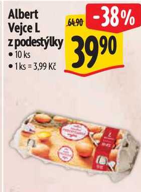 Albert Vejce L z podestýlky, 10 ks