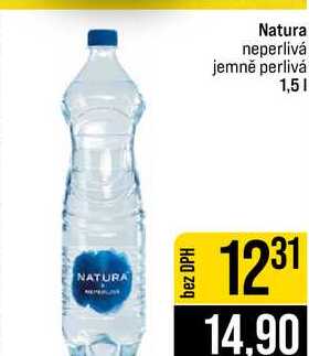 Natura neperlivá jemně perlivá 1,5l