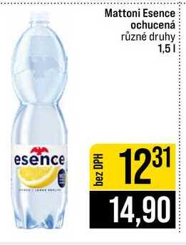 Mattoni Esence ochucená různé druhy 1,5l