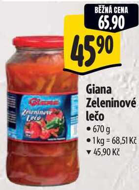 Giana Zeleninové lečo, 670 g