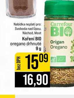 Koření BIO oregano drhnuté 9g 