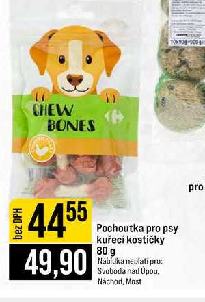 Pochoutka pro psy kuřecí kostičky 80 g