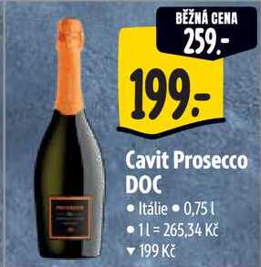 Cavit Prosecco DOC, 0,75 L