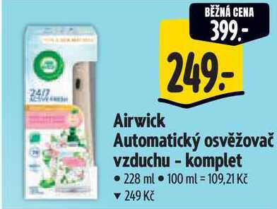 Airwick Automatický osvěžovač vzduchu - komplet, 228 ml