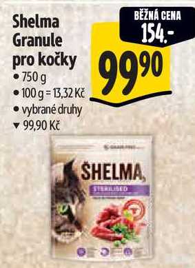 Shelma Granule pro kočky, 750 g 