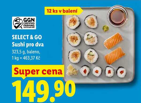  SELECT & GO Sushi pro dva, 323,5 g