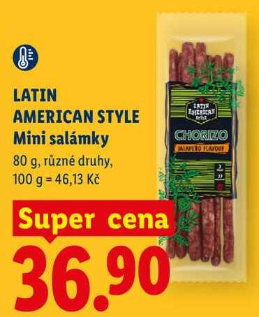 LATIN AMERICAN STYLE Mini salámky, 80 g