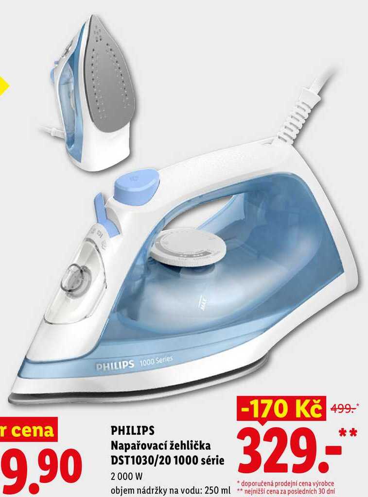  PHILIPS Napařovací ehlička DST1030/20 1000 SERIE