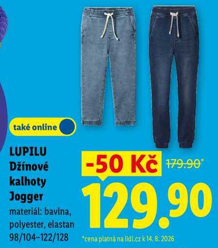  LUPILU Džínové kalhoty Jogger