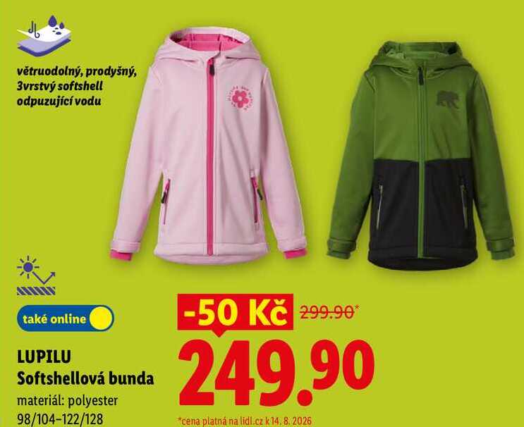 LUPILU Softshellová bunda