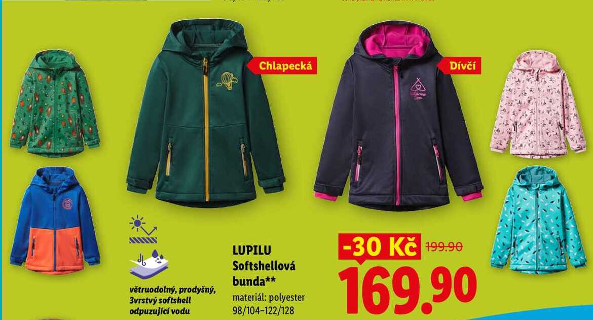 LUPILU Softshellová bunda