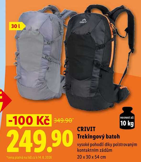 CRIVIT Trekingový batoh