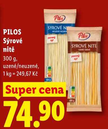 PILOS Sýrové nitě, 300 g 