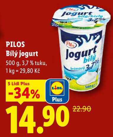 PILOS Bílý jogurt, 500 g 