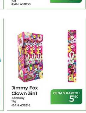 Jimmy Fox Clown 3in1 bonbony 17g